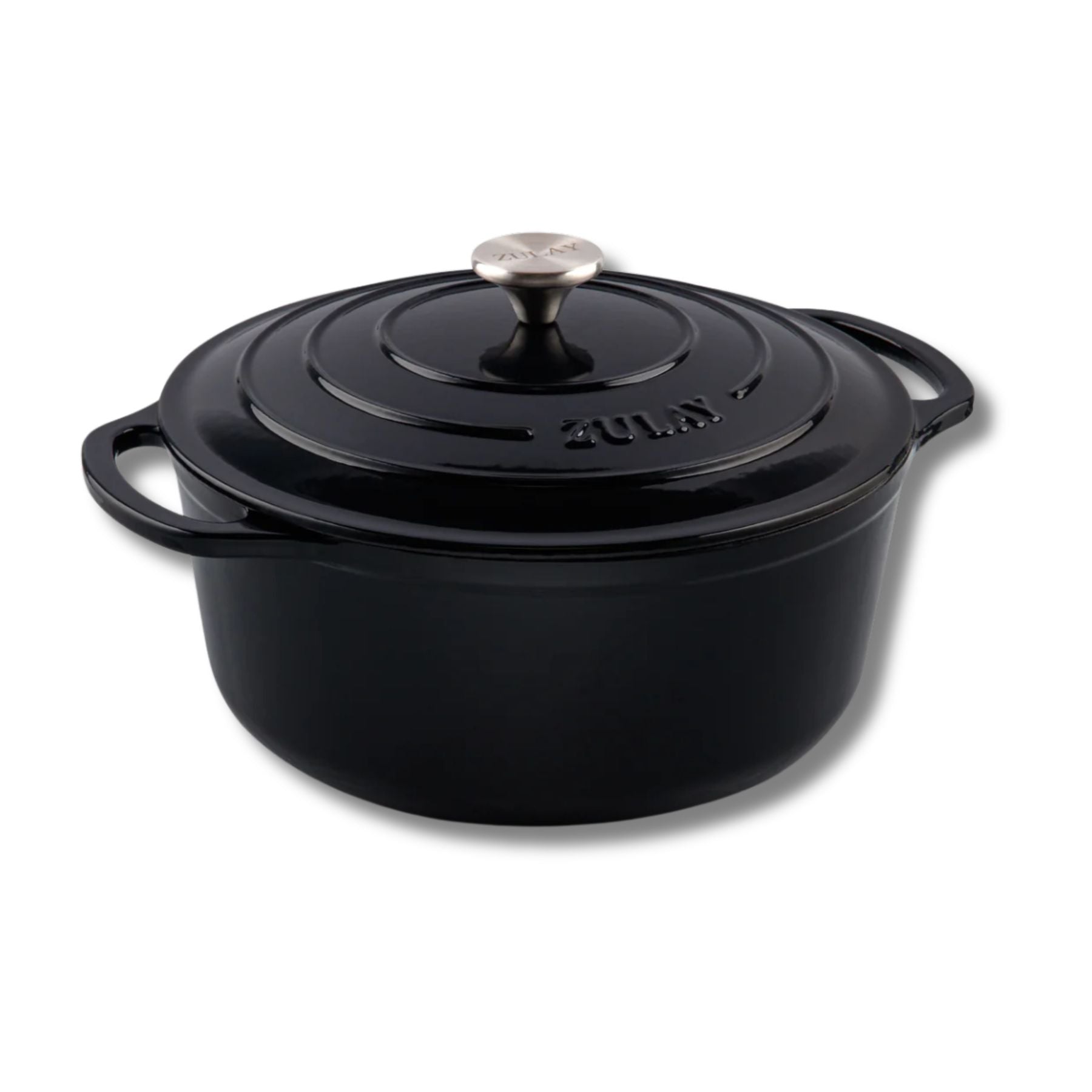 Cast Iron Dutch Oven - Black -6 quart by Zulay Kitchen