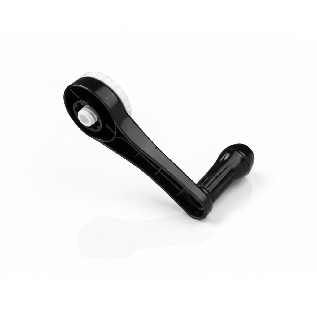 Black and White Rotary Cheese Grater 5 Blade Handle - Replacement Part - Zulay Kitchen 