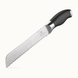 Bread Knife - 8 inch Serrated Blade - Black by Zulay Kitchen