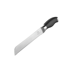 Bread Knife - 8 inch Serrated Blade - Black by Zulay Kitchen
