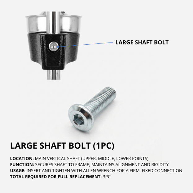 Cast Iron Juicer - large shaft bolt