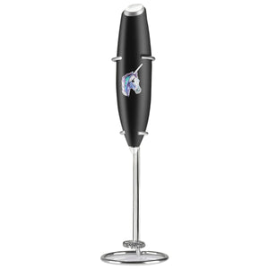 Classic Milk Frother With Stand Unicorn Black by Zulay Kitchen