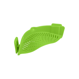 Adjustable Silicone Pot Strainer for Pots, Pans and Bowls - Green by Zulay Kitchen
