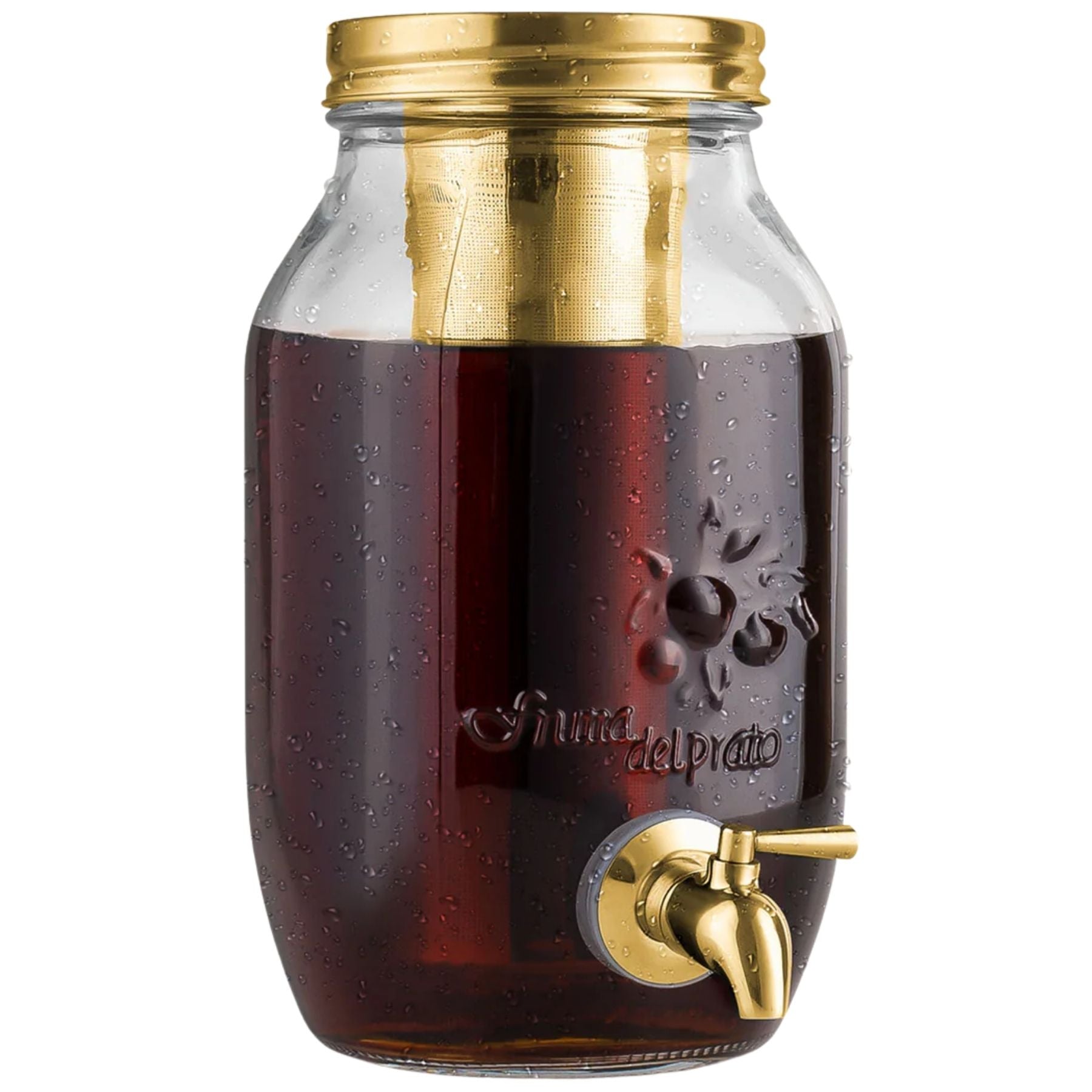 Cold Brew Coffee Maker - 1.5 Liter Cold Brew Jug - Gold by Zulay Kitchen