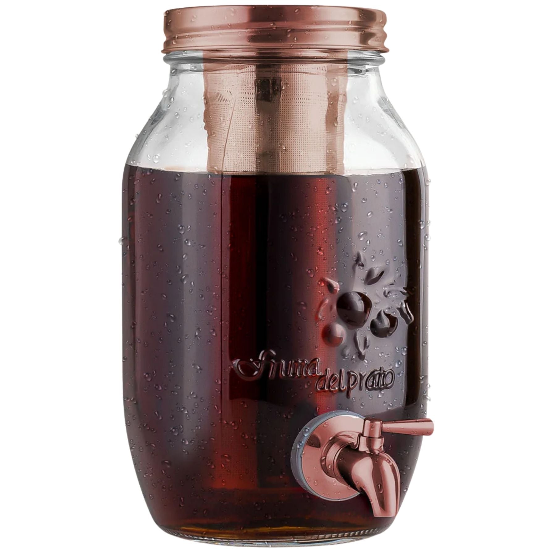 Cold Brew Coffee Maker - 1.5 Liter Cold Brew Jug - Rose Gold brew by Zulay Kitchen