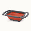Collapsible Colander With Extendable Handles-Red by Zulay Kitchen