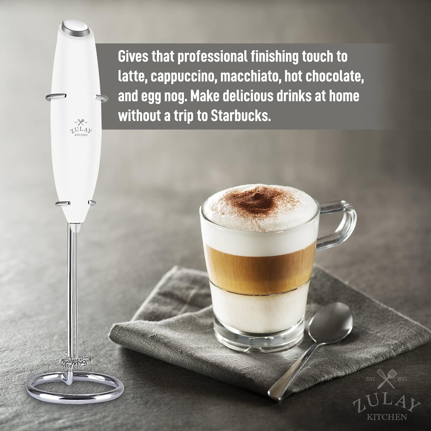 Zulay Kitchen Milk Frother - Thumbnail 5