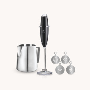 Complete Milk Frother Set - Black by Zulay Kitchen