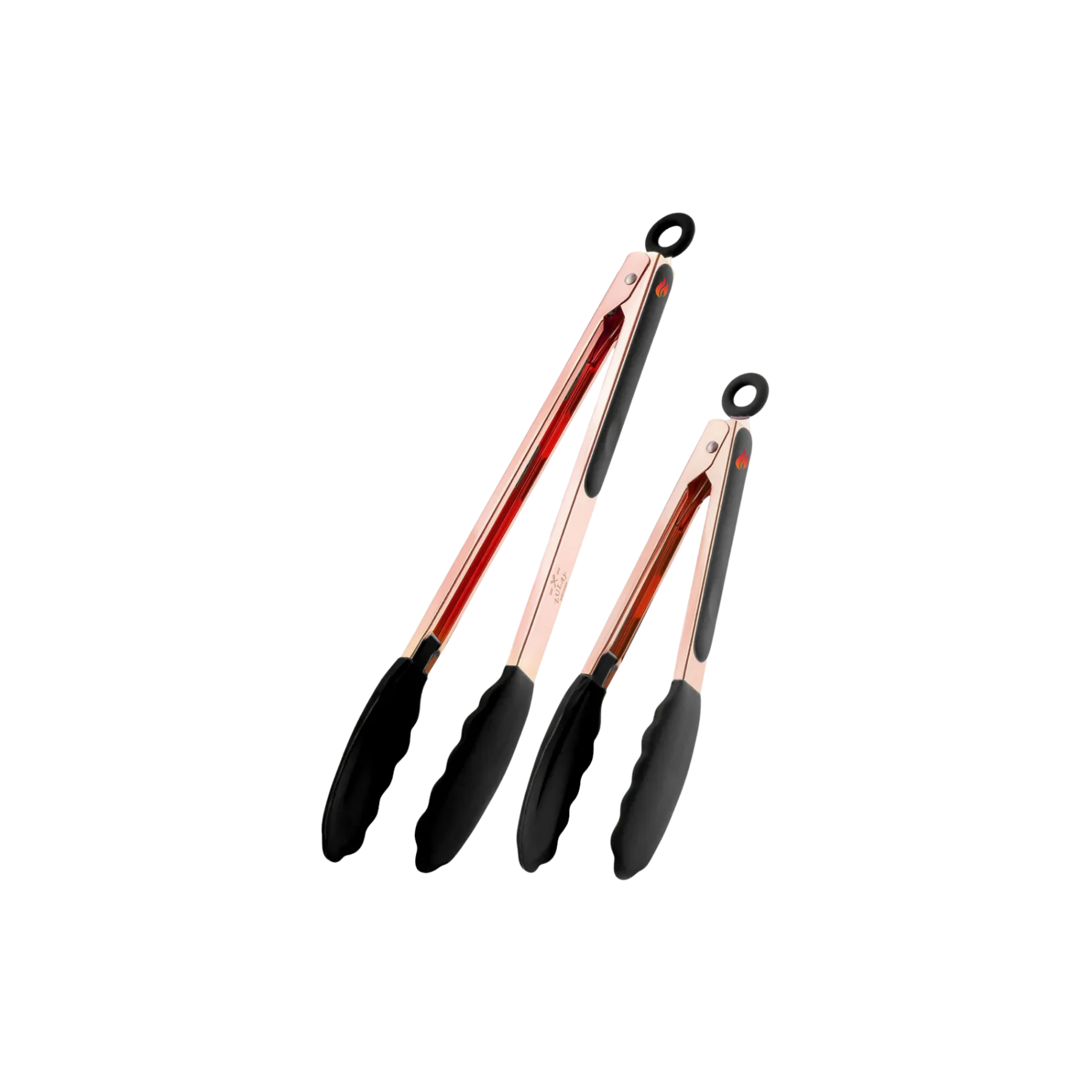 Stainless Steel Kitchen Tongs with Silicone Tips - Black By Zulay Kitchen