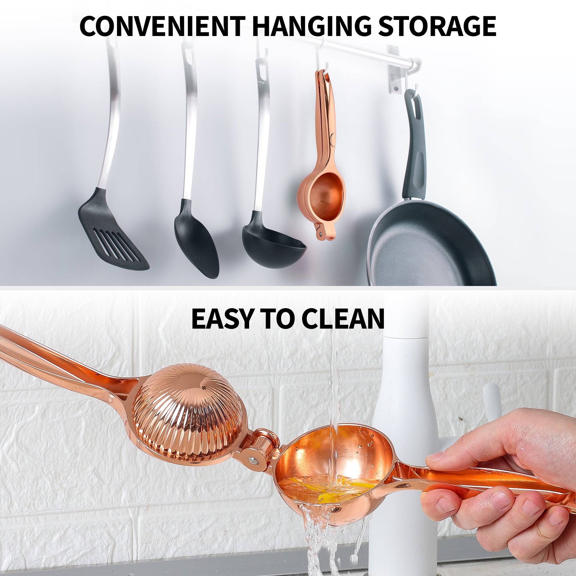 Multipurpose Lemon Squeezer - Single Bowl by Zulay Kitchen | Easy to clean | convenient hanging storage