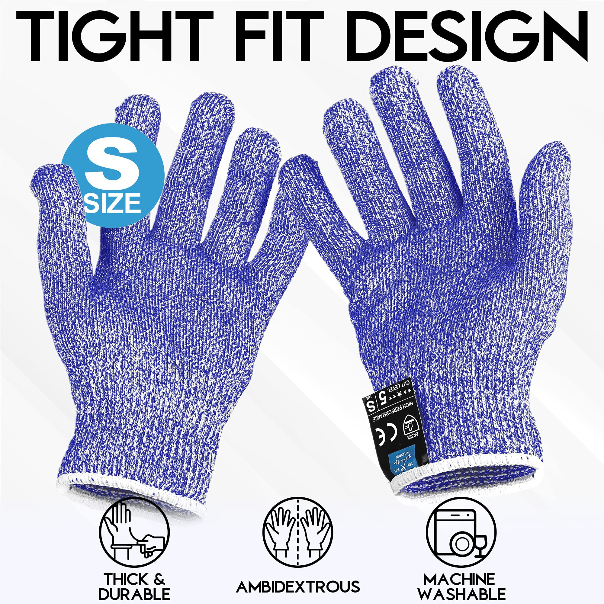 Tight Fit Design No Cut Gloves by Zulay Kitchen