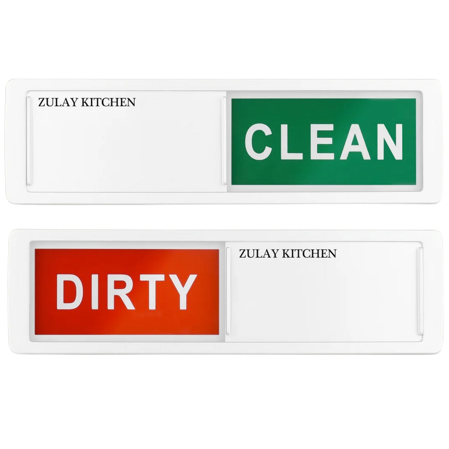 Dishwasher Clean Dirty Magnet Sign- White by Zulay Kitchen