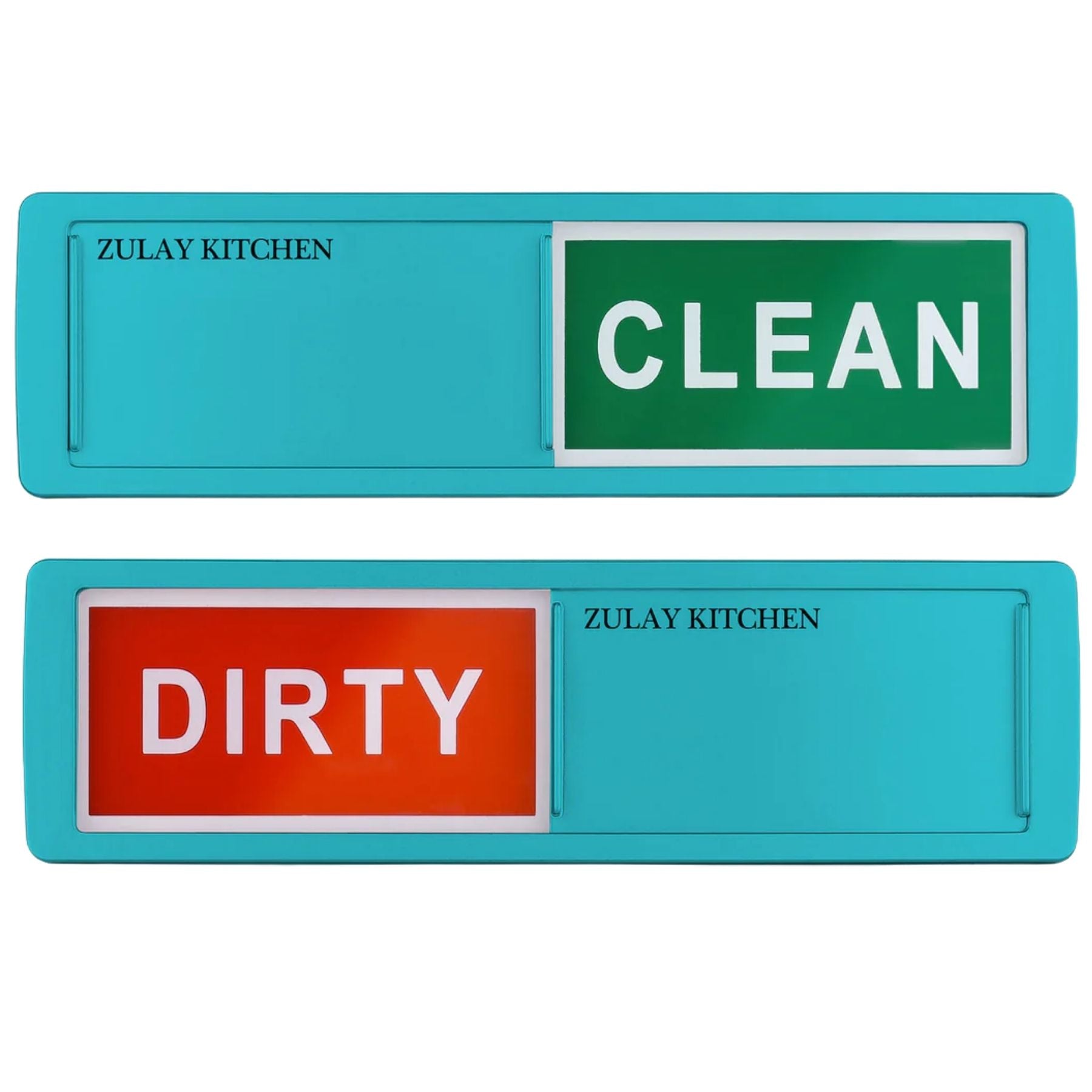 Dishwasher Clean Dirty Magnet Sign- Light Blue by Zulay Kitchen