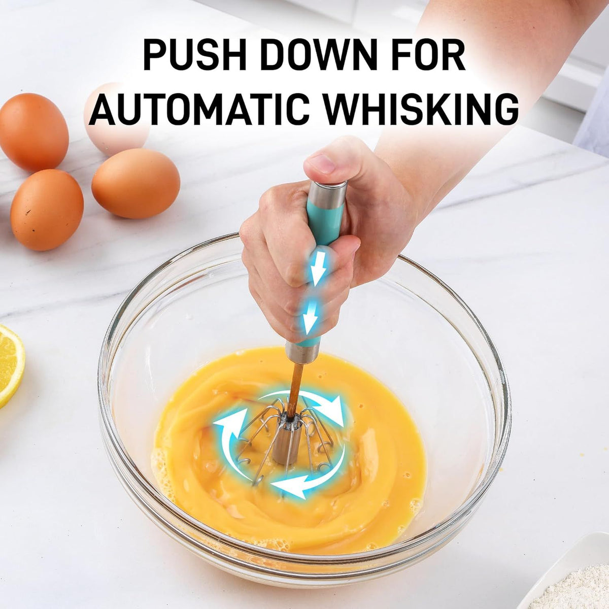 Egg Beater Push Whisk