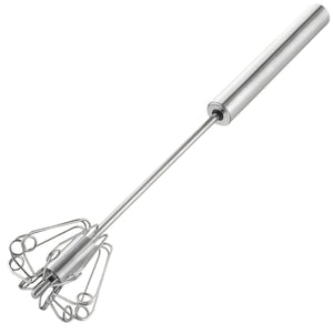 Egg Beater Push Whisk-Silver by Zulay Kitchen