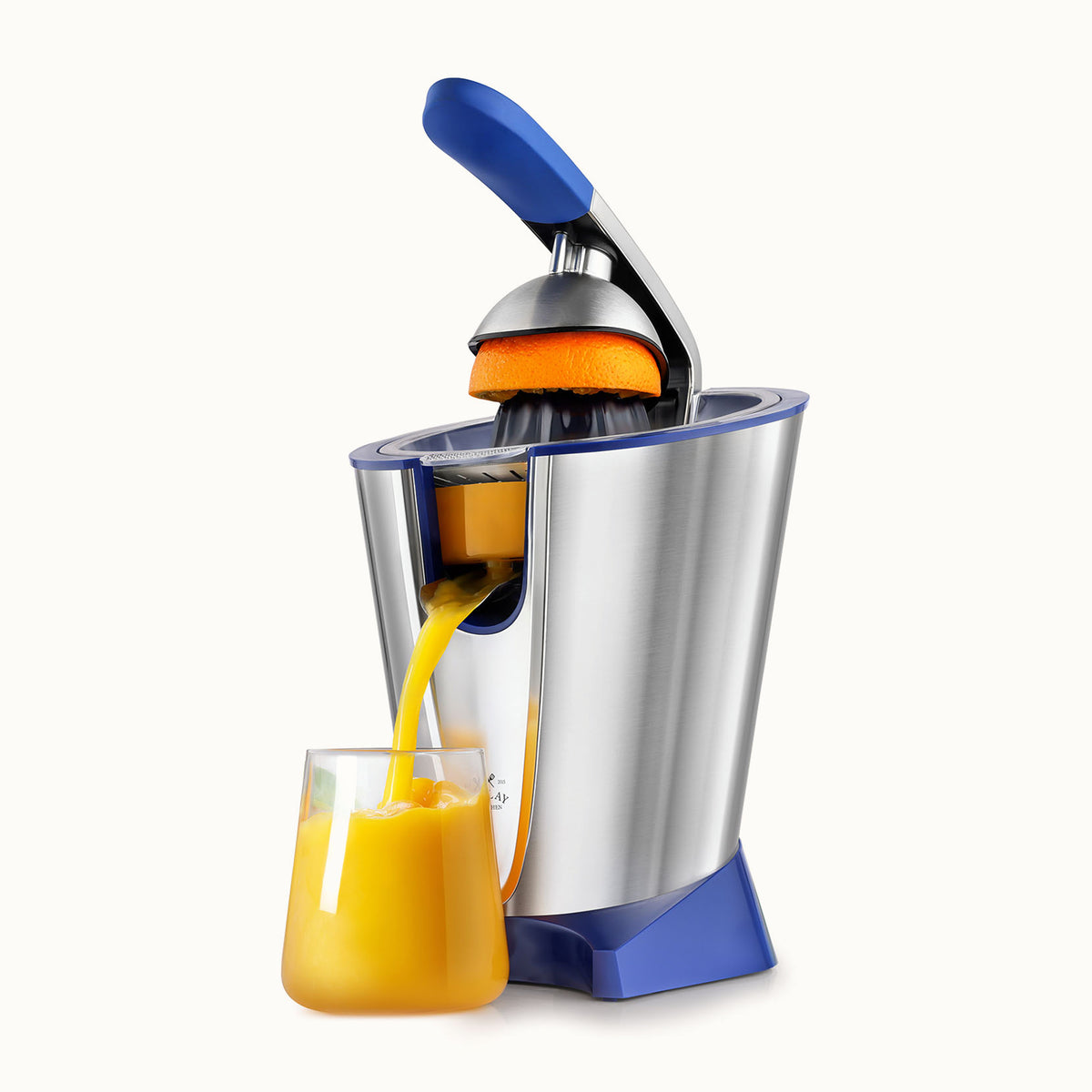 Electric Citrus Juicer - Blue n Silver by Zulay Kitchen