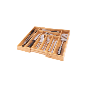 Expandable Bamboo Kitchen Drawer Organizer by Zulay Kitchen