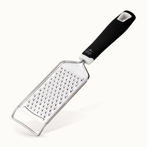 Stainless Steel Flat Cheese Grater-Black by Zulay Kitchen