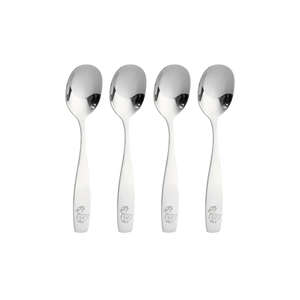 Flatware Set Spoons & Forks for Toddlers 4 Spoons by Zulay Kitchen