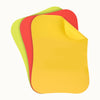Flexible Cutting Board Mats - Set of 3	Curved Edge (Yellow/Red/Lime Grass) by Zulay Kitchen