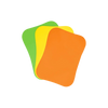 Flexible Cutting Board Mats - Set of 3 - Curved Edge (Orange/ Yellow/ Green) by Zulay Kitchen