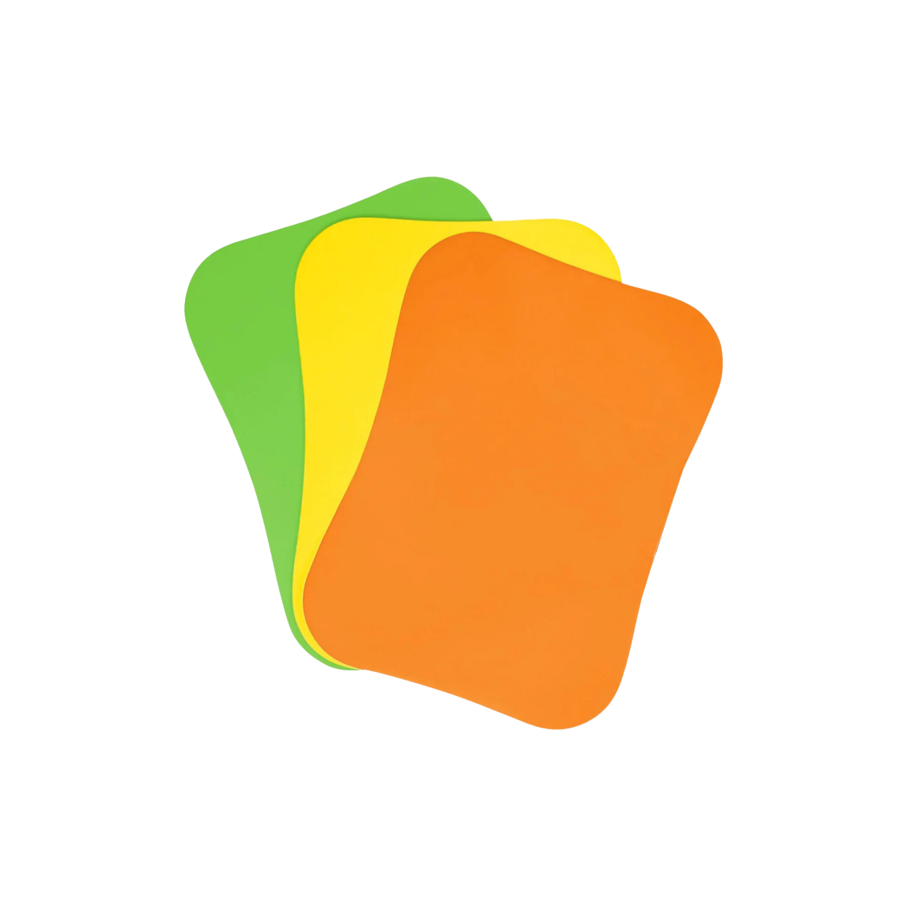 Flexible Cutting Board Mats - Set of 3 - Curved Edge (Orange/ Yellow/ Green) by Zulay Kitchen