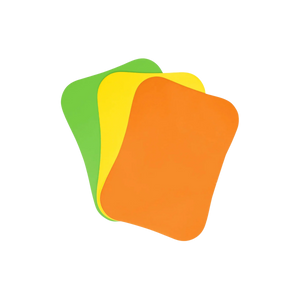 Flexible Cutting Board Mats - Set of 3 - Curved Edge (Orange/ Yellow/ Green) by Zulay Kitchen