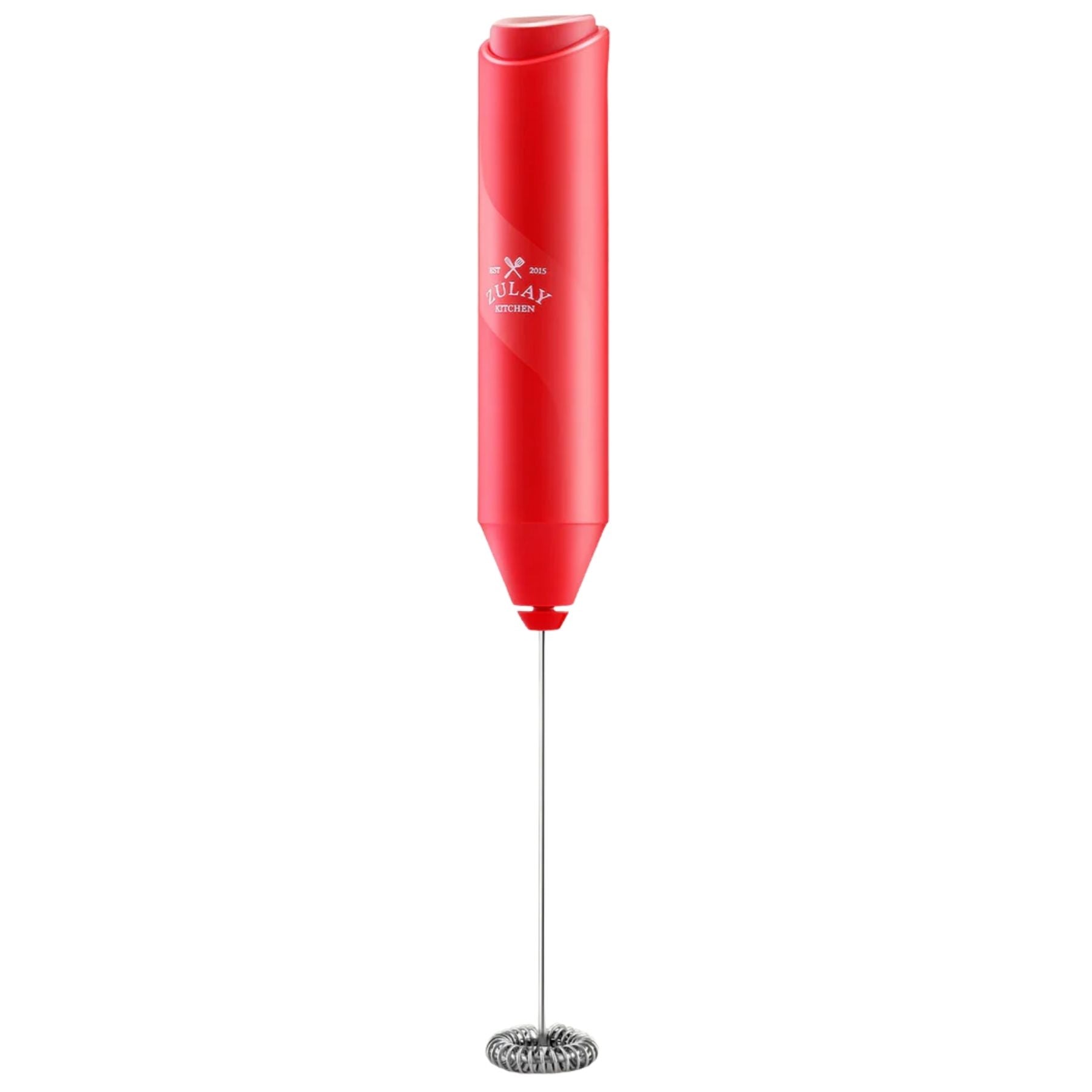 FrothMate Milk Frother Without Stand-Red by Zulay Kitchen