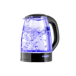 Zulay Kitchen Glass Electric Kettle - Black