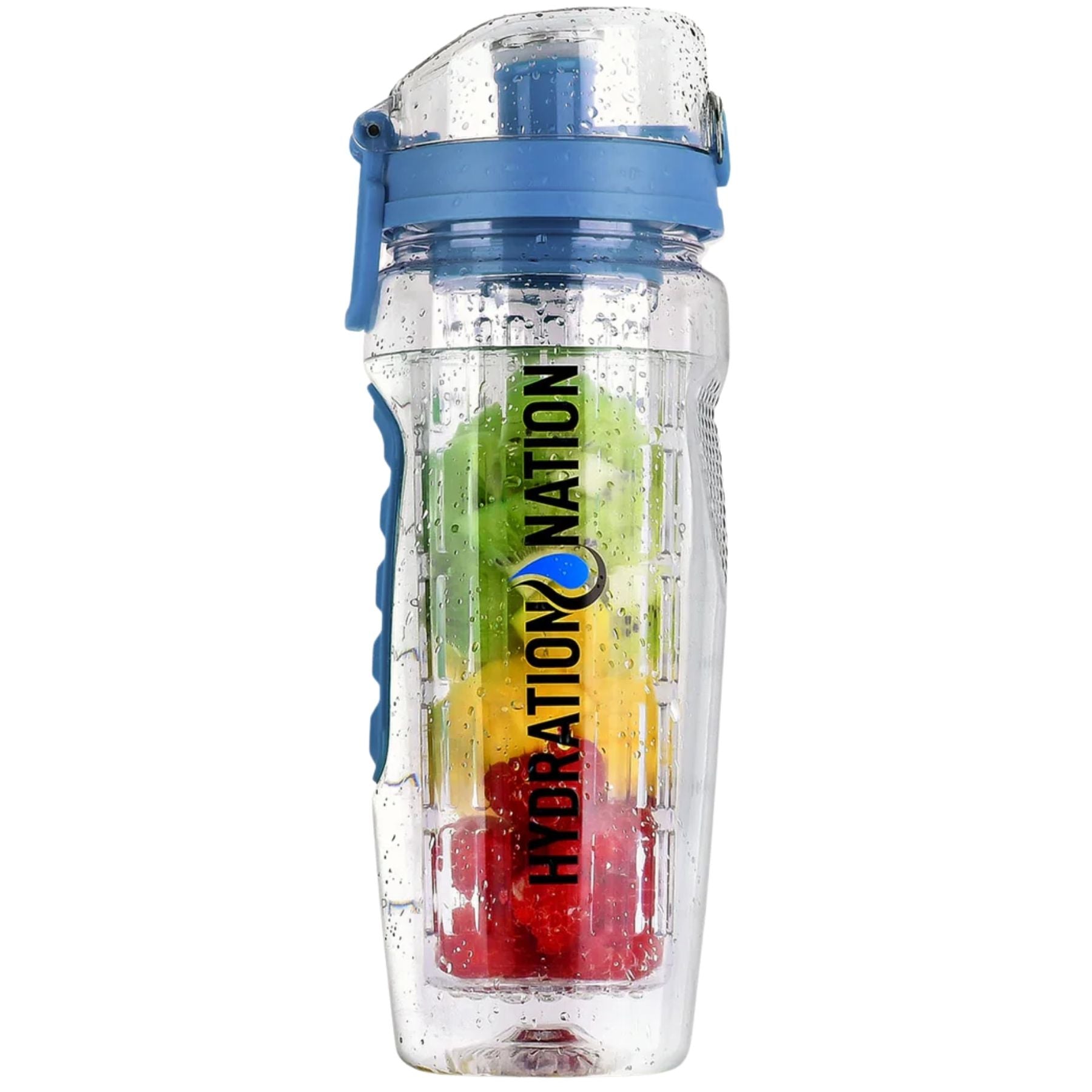 Hydration Nation Portable Water Bottle with Fruit Infuser-Blueberry by Zulay Kitchen