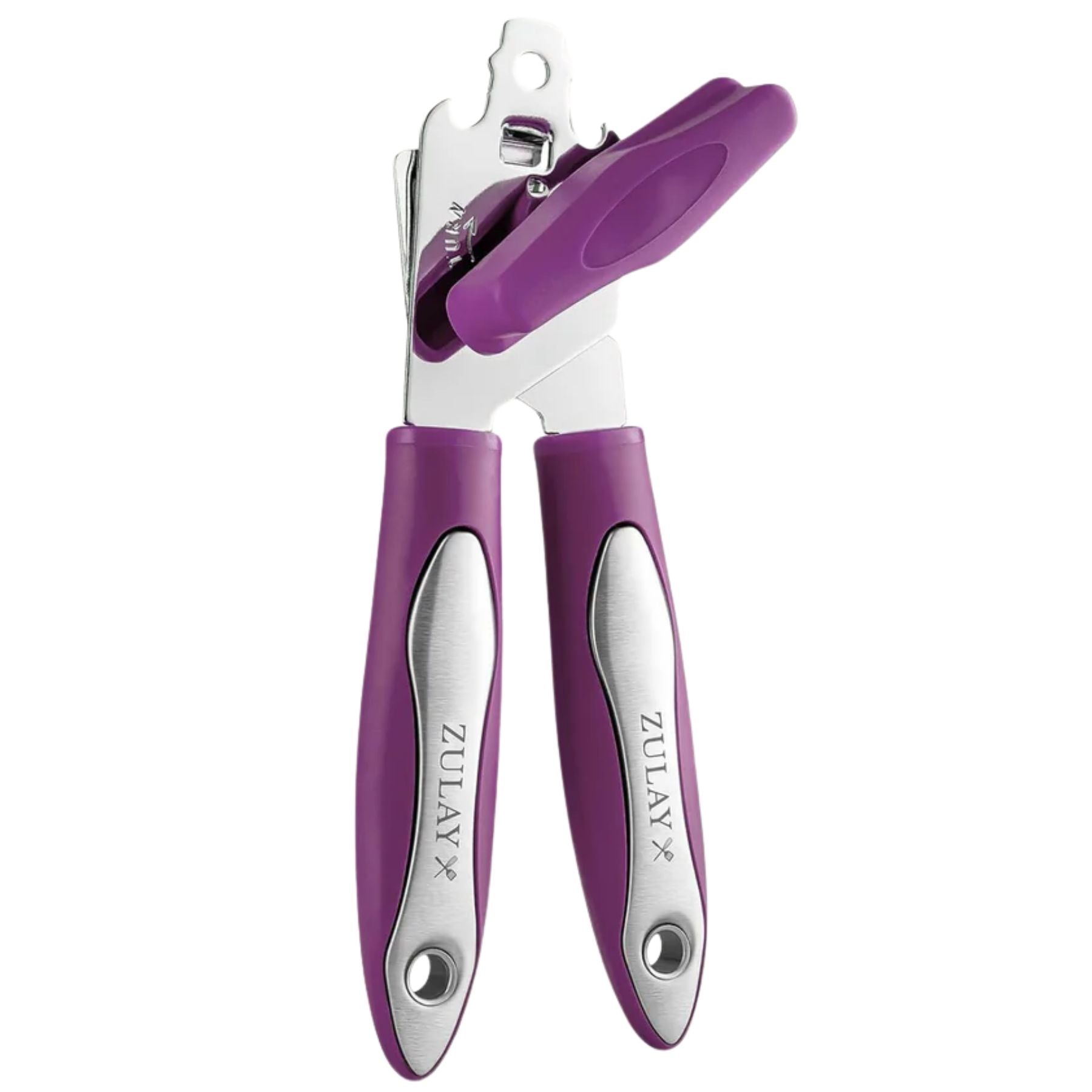 Heavy Duty Can Opener - Wide Grip - Plum by Zulay Kitchen