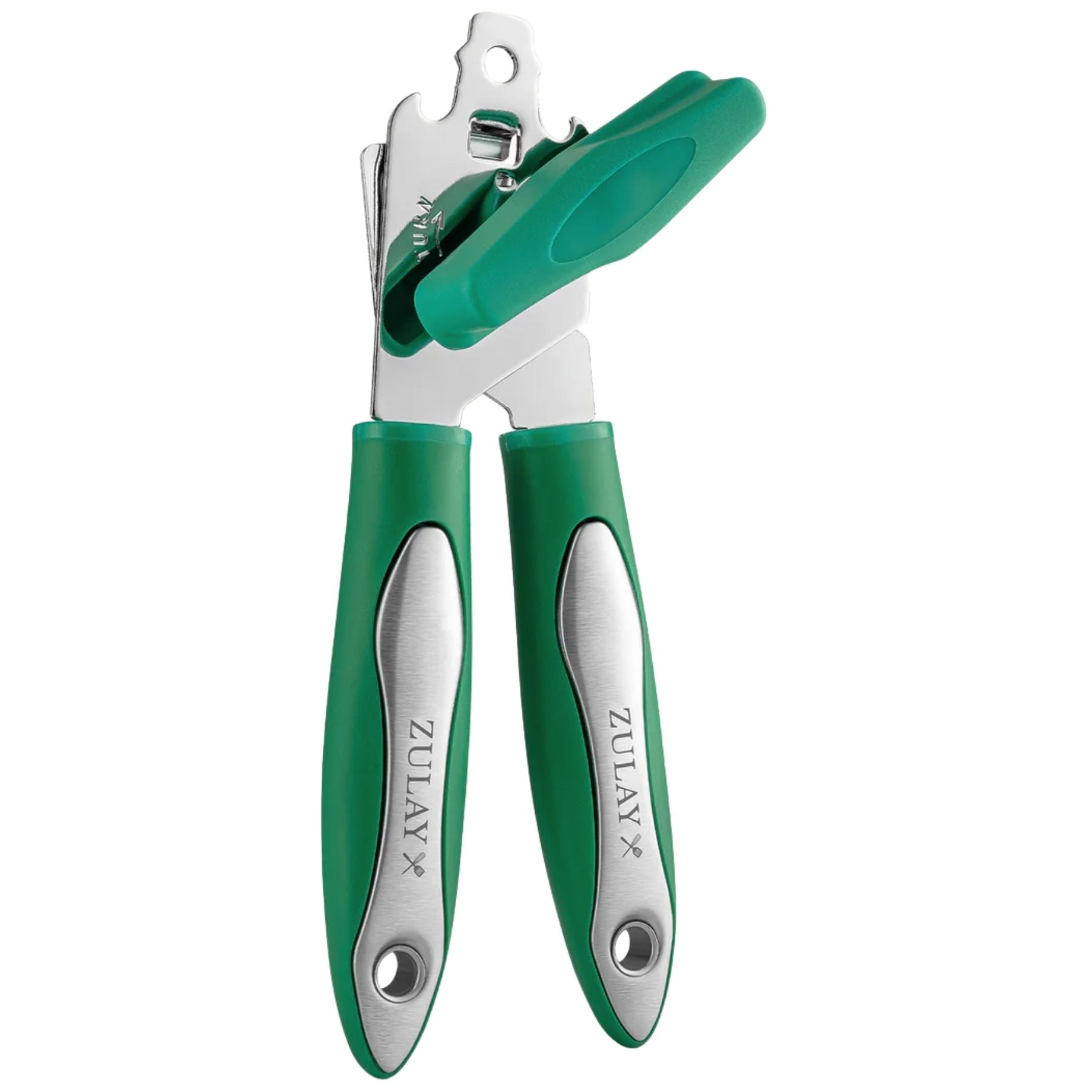 Heavy Duty Can Opener -Wide Grip - Christmas Green by Zulay Kitchen