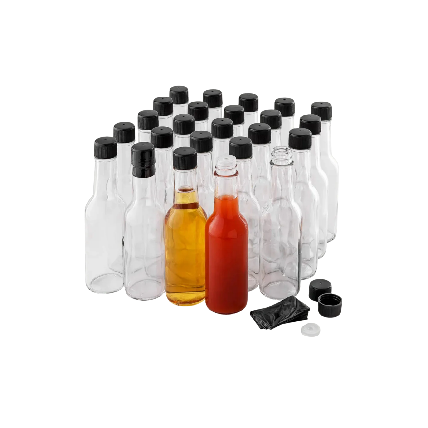 Simple Craft Hot Sauce Glass Bottles (5 oz) - 24 Piece by Zulay Kitchen