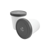 Ice Cream Containers with Lids 2 Pack -Gray by Zulay Kitchen