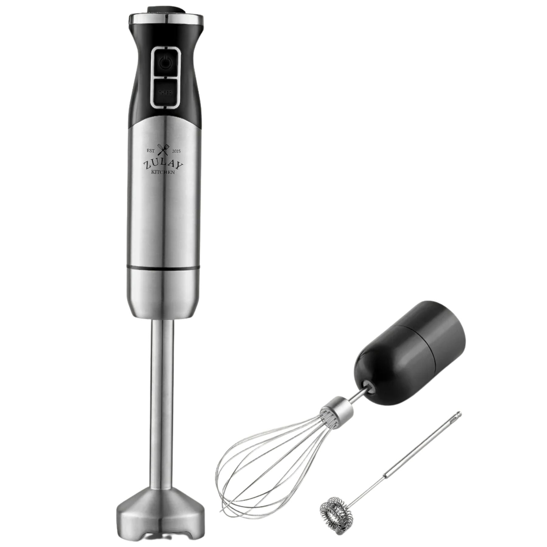 Immersion Blender Handheld 500w Powerful Mixer for Cooking - Black by Zulay Kitchen