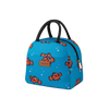 Insulated Tote Lunch Bag With Soft Padded Handles-Teal Fish by Zulay Kitchen