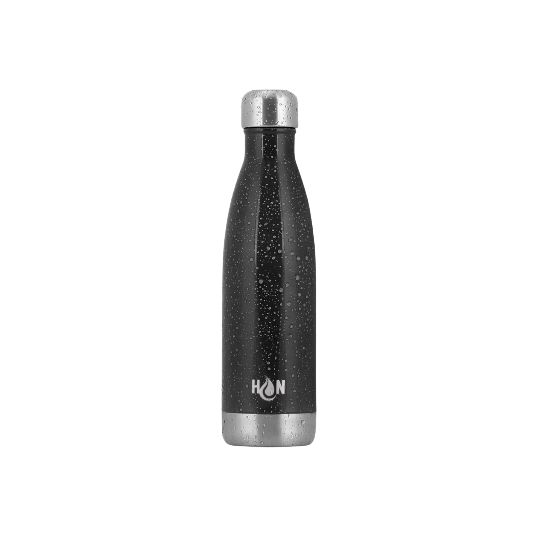 Hydration Nation Double Wall Insulated Water Bottle- Midnight Black 17oz by Zulay Kitchen