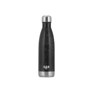 Hydration Nation Double Wall Insulated Water Bottle- Midnight Black 17oz by Zulay Kitchen