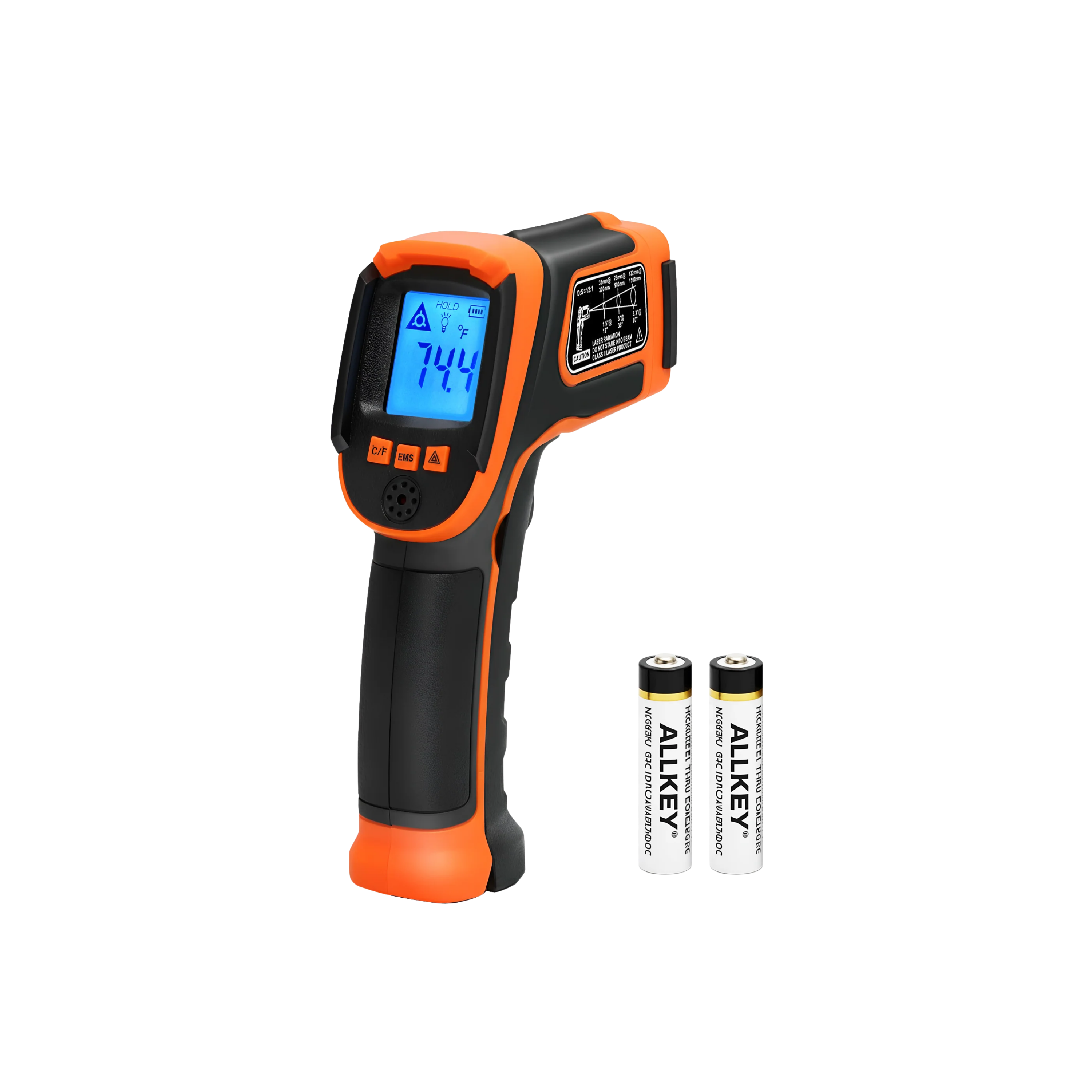 Kizen Infrared Temperature Gun - Black & Orange