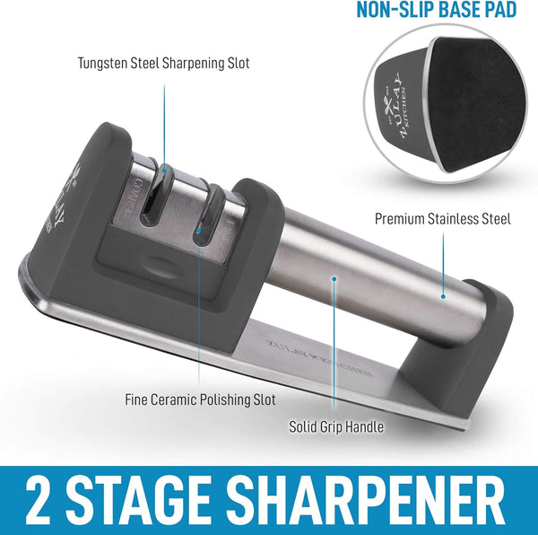 Knife Sharpener (2-Stage) | Zulay Kitchen