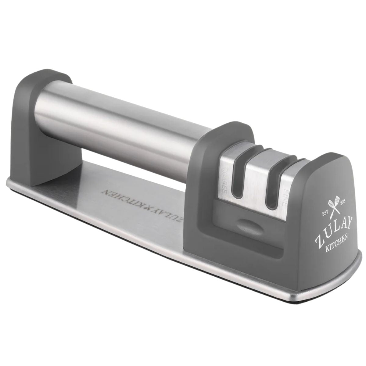 Knife Sharpener (2-Stage) - Gray by Zulay Kitchen