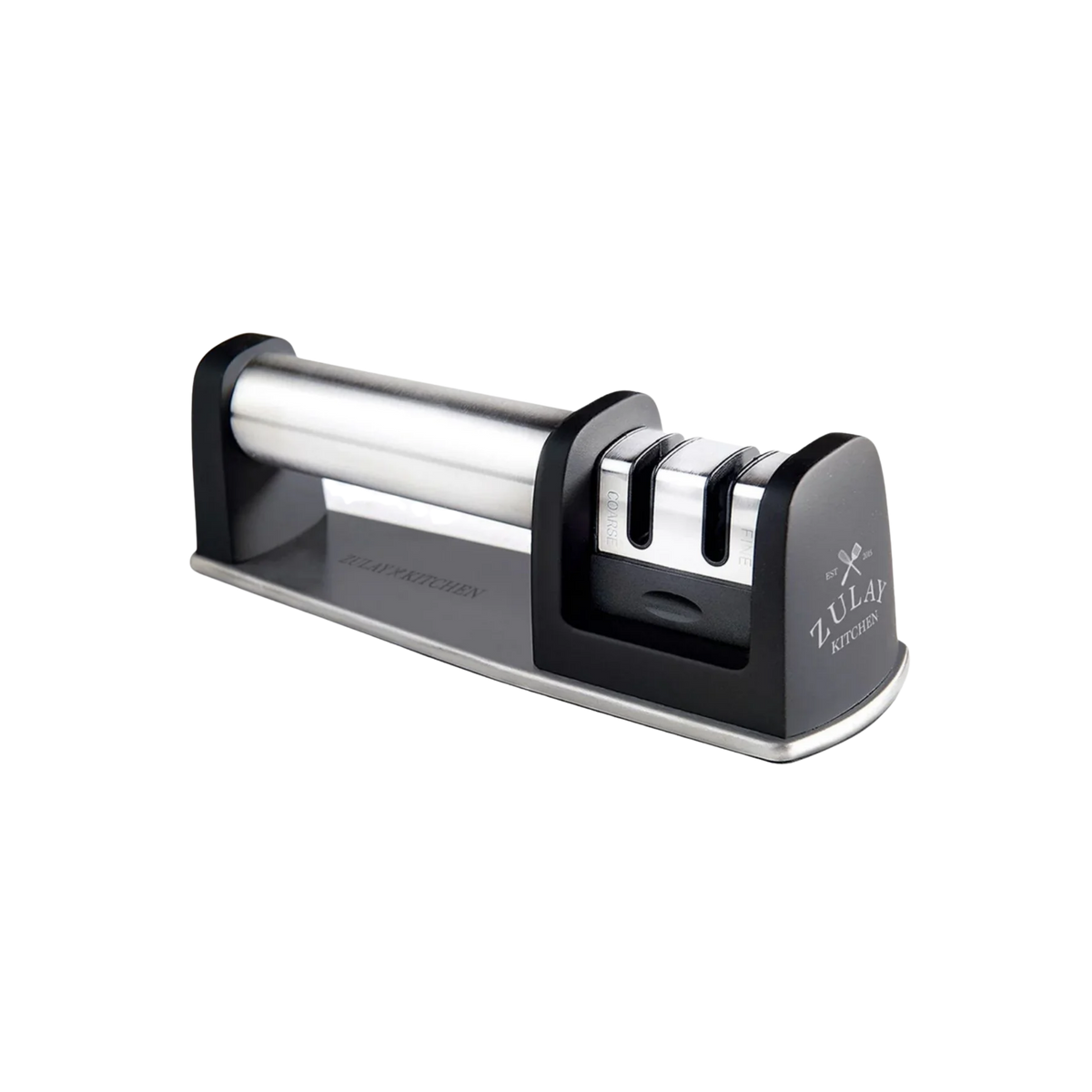 Knife Sharpener (2-Stage) - Black by Zulay Kitchen