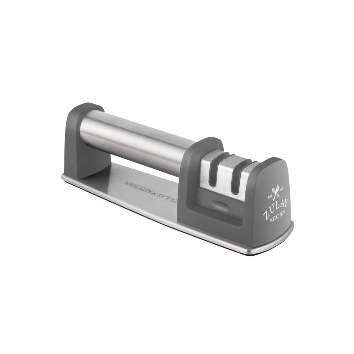 Knife Sharpener (2-Stage) - Gray by Zulay Kitchen