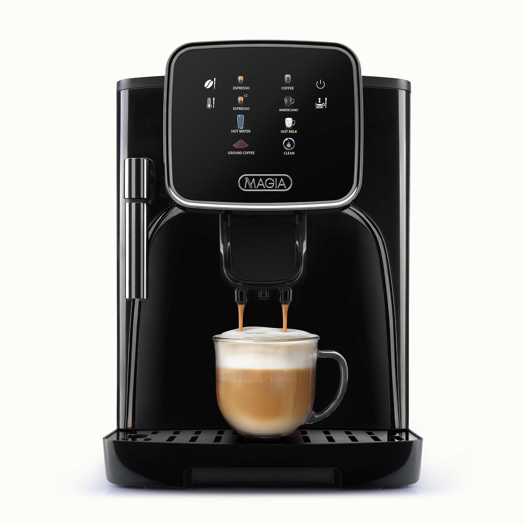 Magia Clasica Automatic Espresso Machine - Black & Black by Zulay Kitchen