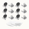 Magnetic Clips for Refrigerator with Notepad (Set of 12) by Zulay Kitchen