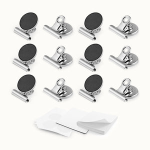 Magnetic Clips for Refrigerator with Notepad (Set of 12) by Zulay Kitchen