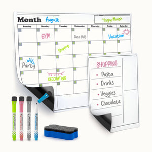 Magnetic Dry Erase Calendar Whiteboard Kit - Classic by Zulay Kitchen