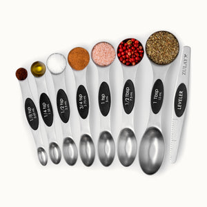 Magnetic Measuring Spoons with Leveler by Zulay Kitchen