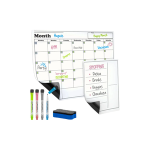 Magnetic Dry Erase Calendar Whiteboard Kit - Classic by Zulay Kitchen