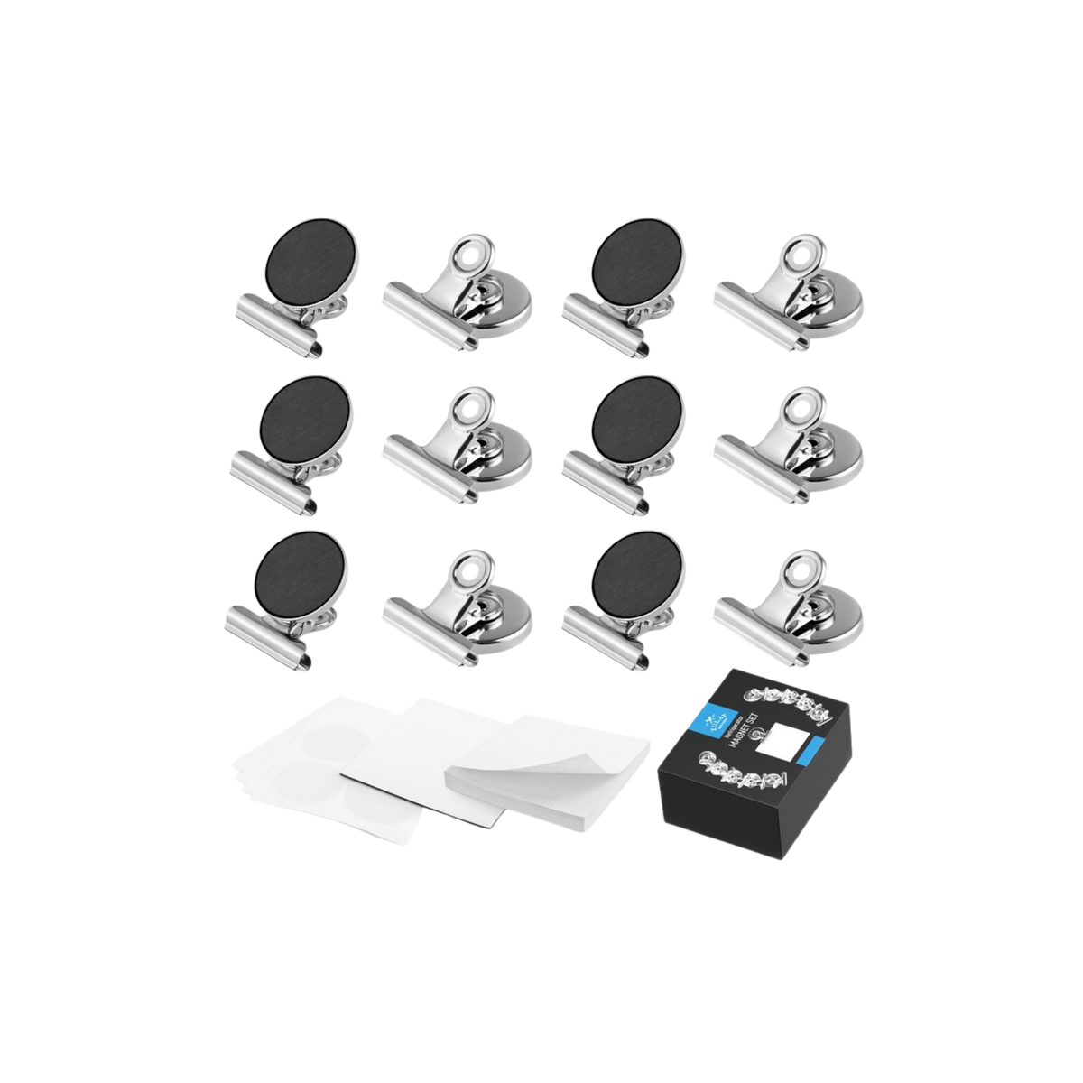 Stay Organized: Zulay Kitchen Magnetic Clips with Notepad, Set of 12